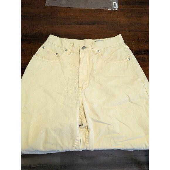 Eddie Bauer Women’s Canary Yellow Denim High Rise Jeans Women's Size 4 - Picture 3 of 7